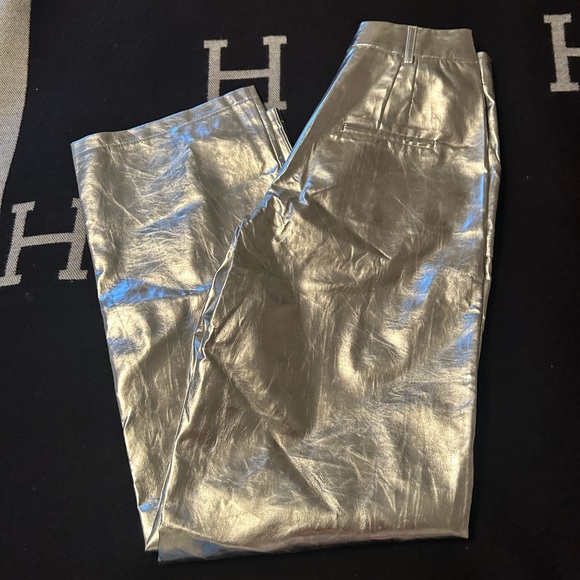 4th & reckless Zelda metallic trouser straight leg - Picture 7 of 16